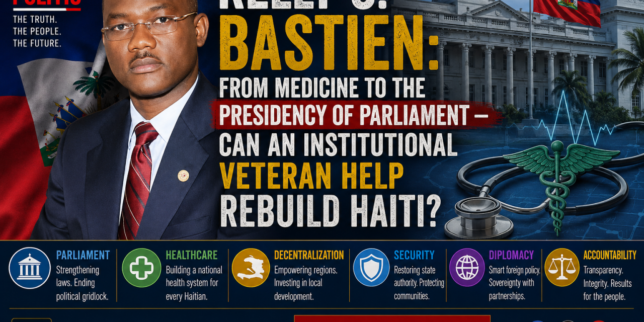 KELLY C. BASTIEN: FROM MEDICINE TO THE PRESIDENCY OF PARLIAMENT — CAN AN INSTITUTIONAL VETERAN HELP REBUILD HAITI?