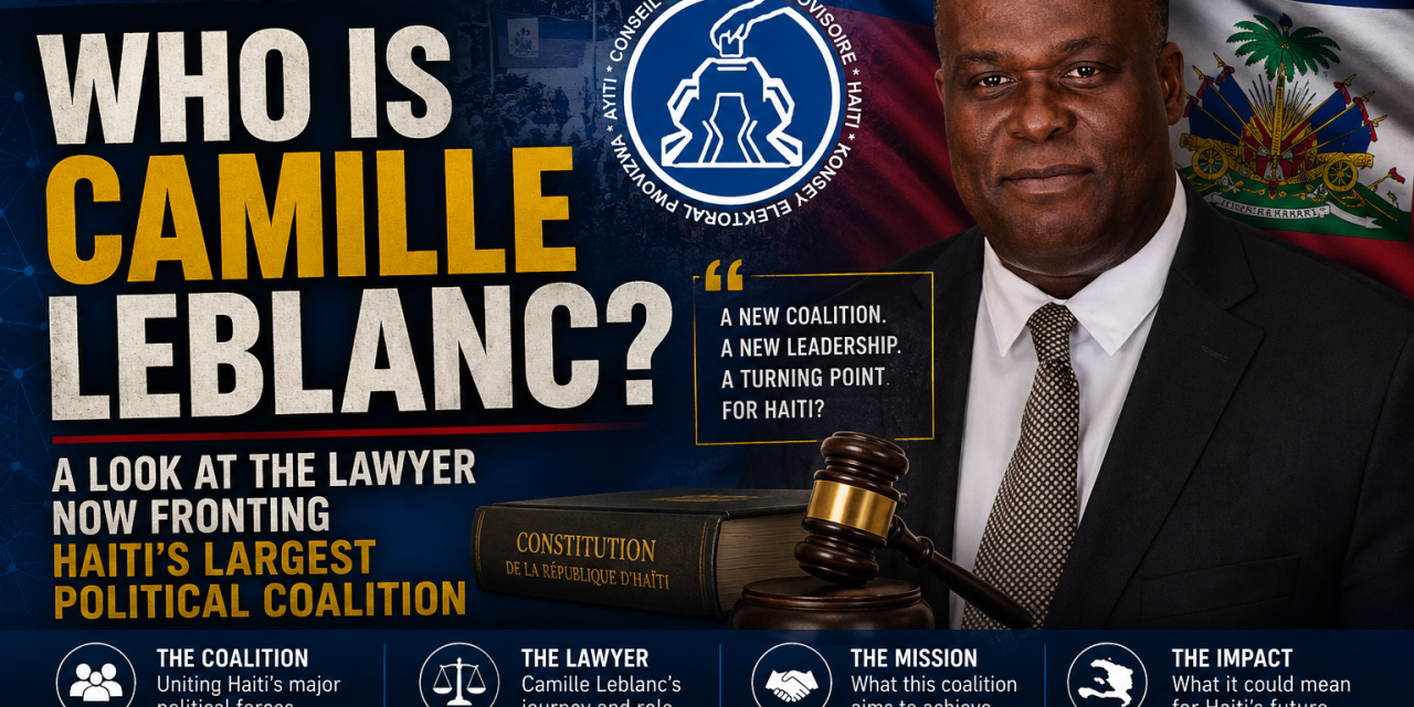Who Is Camille Leblanc? A Look at the Lawyer Now Fronting Haiti’s Largest Political Coalition