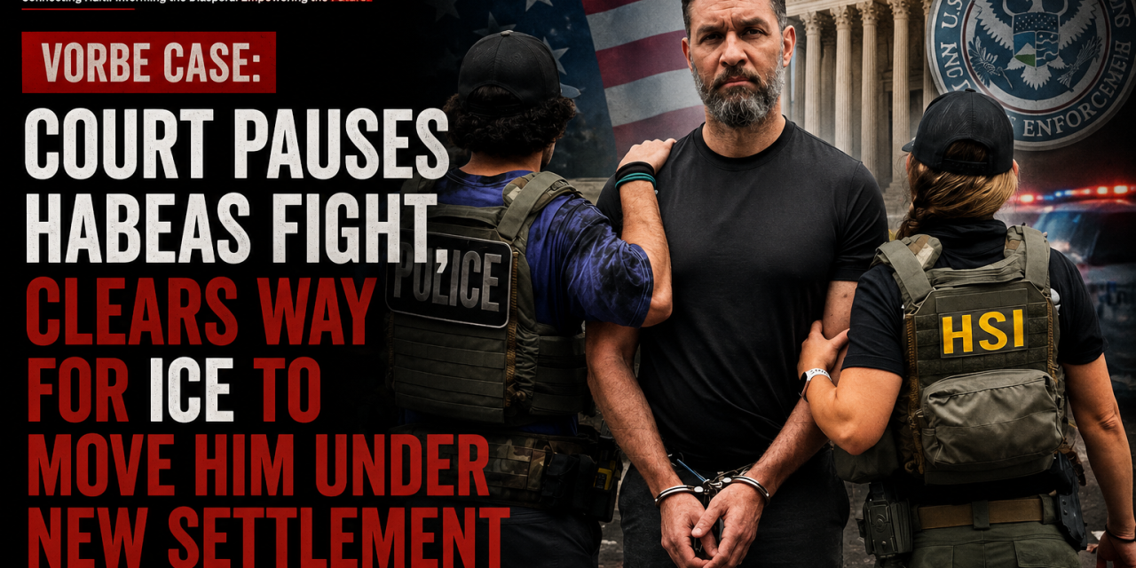 Vorbe Case: Court Pauses Habeas Fight, Clears Way for ICE to Move Him Under New Settlement