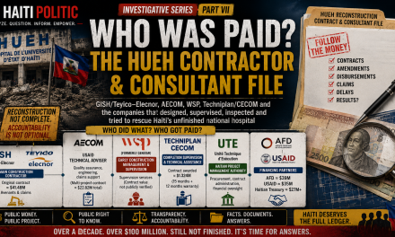 WHO WAS PAID? THE HUEH CONTRACTOR & CONSULTANT FILE