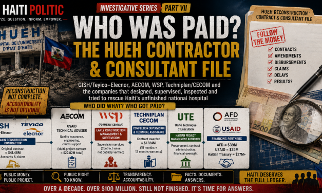 WHO WAS PAID? THE HUEH CONTRACTOR & CONSULTANT FILE