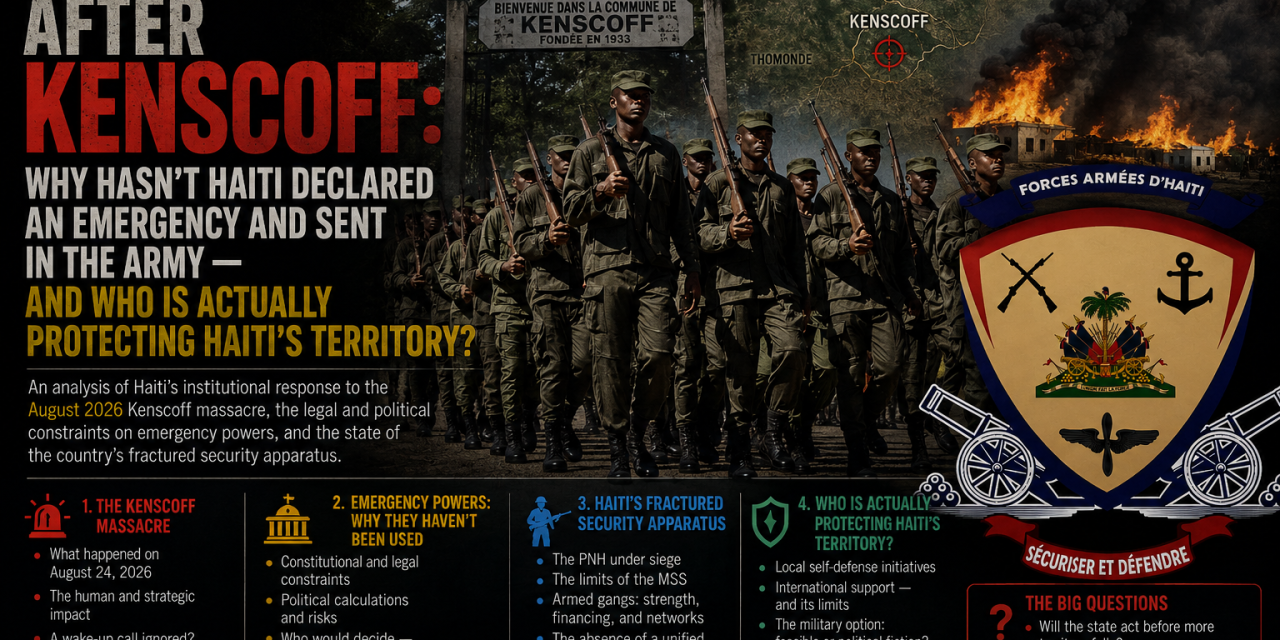 After Kenscoff: Why Hasn’t Haiti Declared an Emergency and Sent in the Army — and Who Is Actually Protecting Haiti’s Territory?