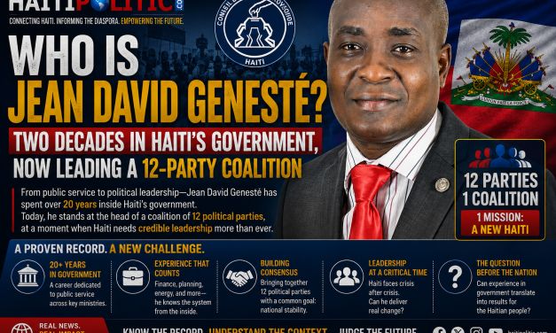 Who Is Jean David Genesté? Two Decades in Haiti’s Government, Now Leading a 12-Party Coalition
