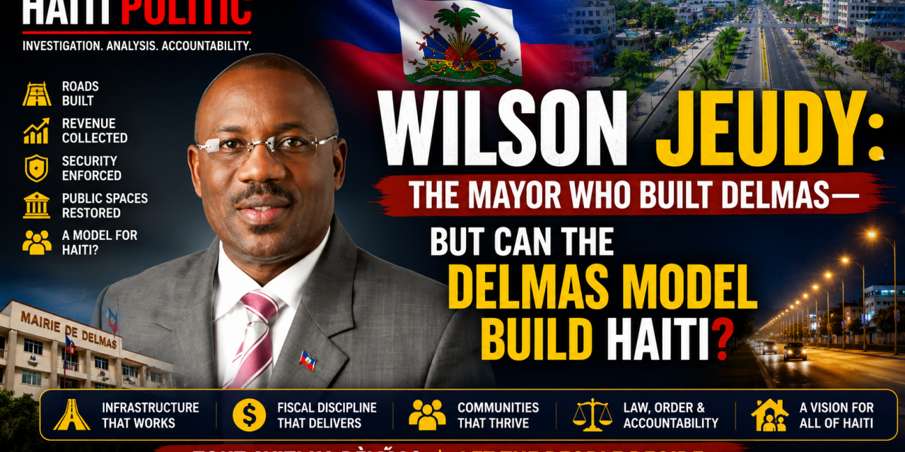 🔎 HAITI POLITIC INVESTIGATION – WILSON JEUDY: THE MAYOR WHO BUILT DELMAS—BUT CAN THE DELMAS MODEL BUILD HAITI?