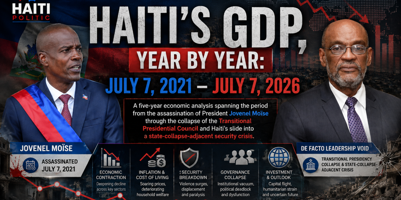 Haiti’s GDP, Year by Year: July 7, 2021 – July 7, 2026
