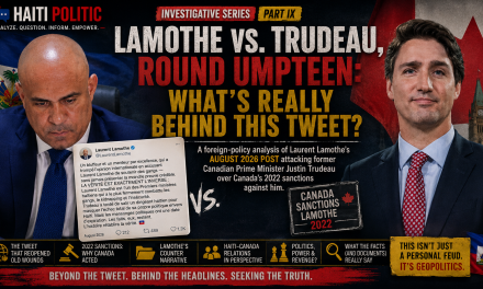 Lamothe vs. Trudeau, Round Umpteen: What’s Really Behind This Tweet?