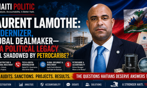 🔎 HAITI POLITIC INVESTIGATION | LAURENT LAMOTHE: MODERNIZER, GLOBAL DEALMAKER—OR A POLITICAL LEGACY STILL SHADOWED BY PETROCARIBE?