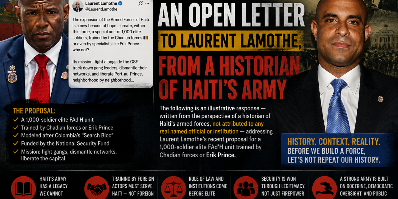 An Open Letter to Laurent Lamothe, From a Historian of Haiti’s Army