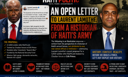An Open Letter to Laurent Lamothe, From a Historian of Haiti’s Army