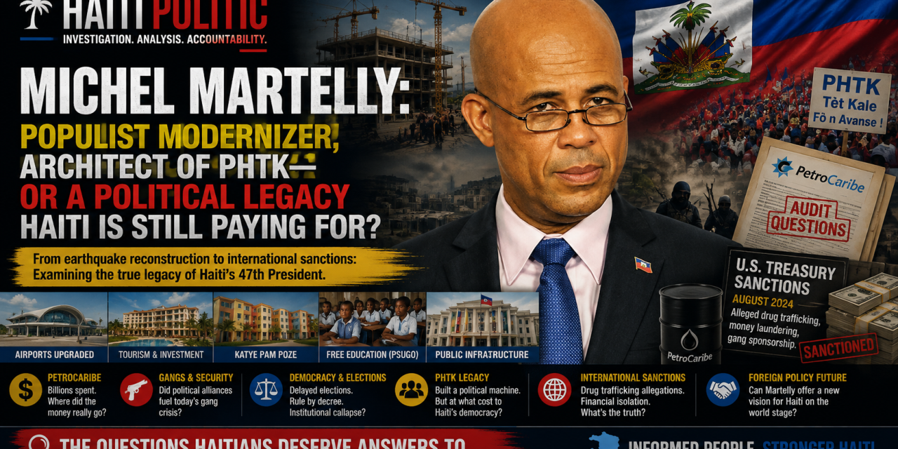 🔎 HAITI POLITIC INVESTIGATION | MICHEL MARTELLY: POPULIST MODERNIZER, ARCHITECT OF PHTK—OR A POLITICAL LEGACY HAITI IS STILL PAYING FOR?