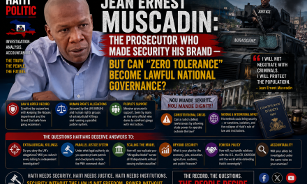 🇭🇹 HAITI POLITIC – JEAN ERNEST MUSCADIN: THE PROSECUTOR WHO MADE SECURITY HIS BRAND — BUT CAN “ZERO TOLERANCE” BECOME LAWFUL NATIONAL GOVERNANCE?