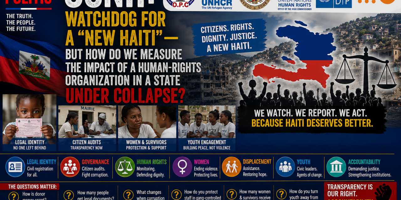 OCNH: WATCHDOG FOR A “NEW HAITI” — BUT HOW DO WE MEASURE THE IMPACT OF A HUMAN-RIGHTS ORGANIZATION IN A STATE UNDER COLLAPSE?