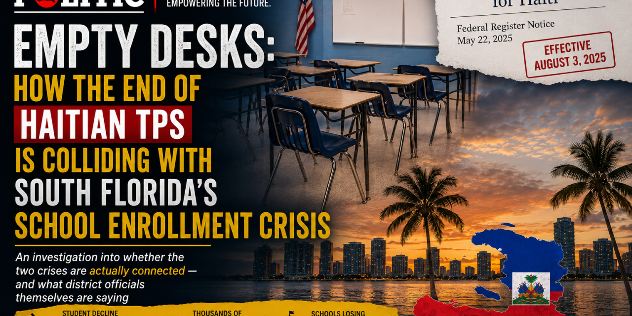 Empty Desks: How the End of Haitian TPS Is Colliding With South Florida’s School Enrollment Crisis