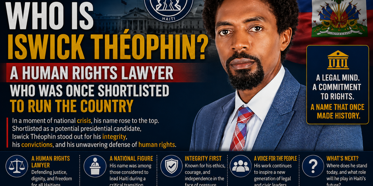 Who Is Iswick Théophin? A Human Rights Lawyer Who Was Once Shortlisted to Run the Country