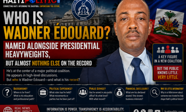 Who Is Wadner Édouard? Named Alongside Presidential Heavyweights, But Almost Nothing Else on the Record