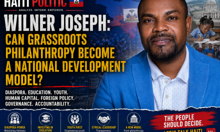 🇭🇹 HAITI POLITIC | WILNER JOSEPH: CAN GRASSROOTS PHILANTHROPY BECOME A NATIONAL DEVELOPMENT MODEL?