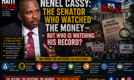 NENEL CASSY: THE SENATOR WHO WATCHED THE MONEY — BUT WHO IS WATCHING HIS RECORD?
