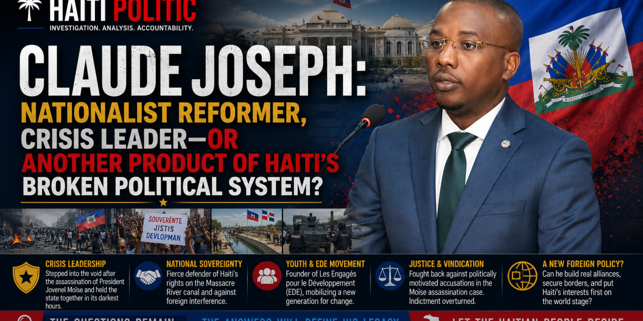 🔎 HAITI POLITIC INVESTIGATION | CLAUDE JOSEPH: NATIONALIST REFORMER, CRISIS LEADER—OR ANOTHER PRODUCT OF HAITI’S BROKEN POLITICAL SYSTEM?