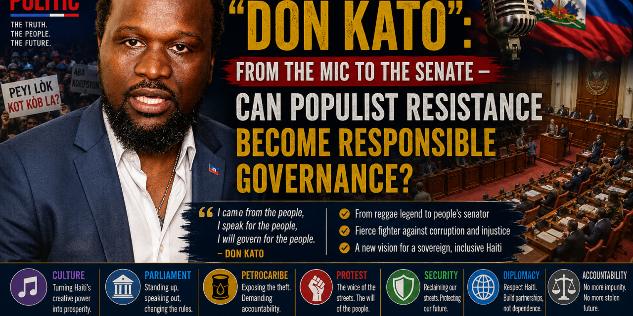 ANTONIO CHÉRAMY “DON KATO”: FROM THE MIC TO THE SENATE — CAN POPULIST RESISTANCE BECOME RESPONSIBLE GOVERNANCE?