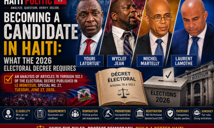 Becoming a Candidate in Haiti: What the 2026 Electoral Decree Requires