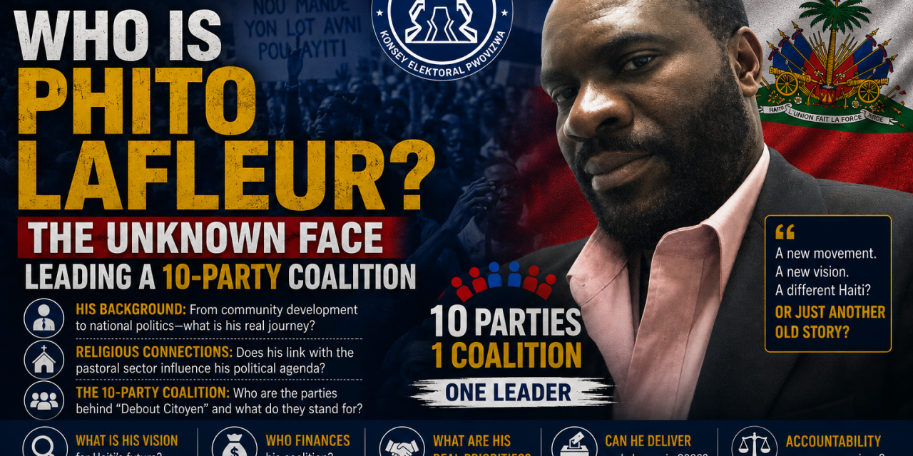 Who Is Phito Lafleur? The Unknown Face Leading a 10-Party Coalition
