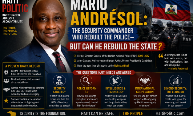 🇭🇹 HAITI POLITIC | INVESTIGATION • ANALYSIS • ACCOUNTABILITY – MARIO ANDRÉSOL: THE SECURITY COMMANDER WHO REBUILT THE POLICE—BUT CAN HE REBUILD THE STATE?