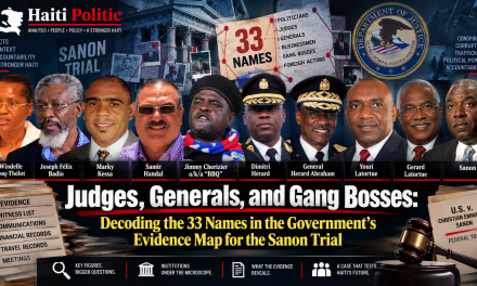 Judges, Generals, and Gang Bosses: Decoding the 33 Names in the Government’s Evidence Map for the Sanon Trial