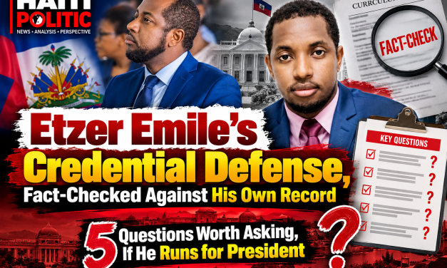 Etzer Emile’s Credential Defense, Fact-Checked Against His Own Record