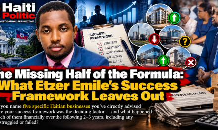 The Missing Half of the Formula: What Etzer Emile’s Success Framework Leaves Out