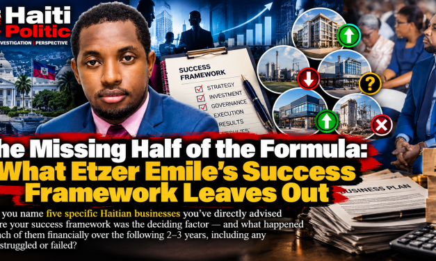 The Missing Half of the Formula: What Etzer Emile’s Success Framework Leaves Out