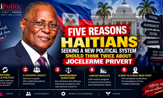 Five Reasons Haitians Seeking a New Political System Should Think Twice About Jocelerme Privert