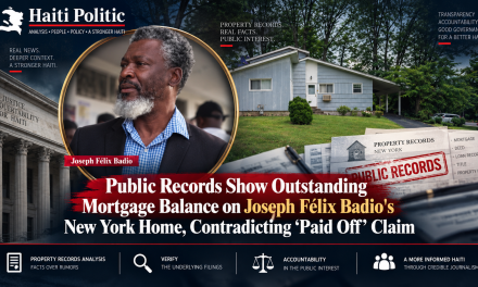 Public Records Show Outstanding Mortgage Balance on Joseph Félix Badio’s New York Home, Contradicting “Paid Off” Claim