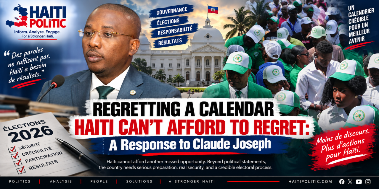 Regretting a Calendar Haiti Can’t Afford to Regret: A Response to Claude Joseph
