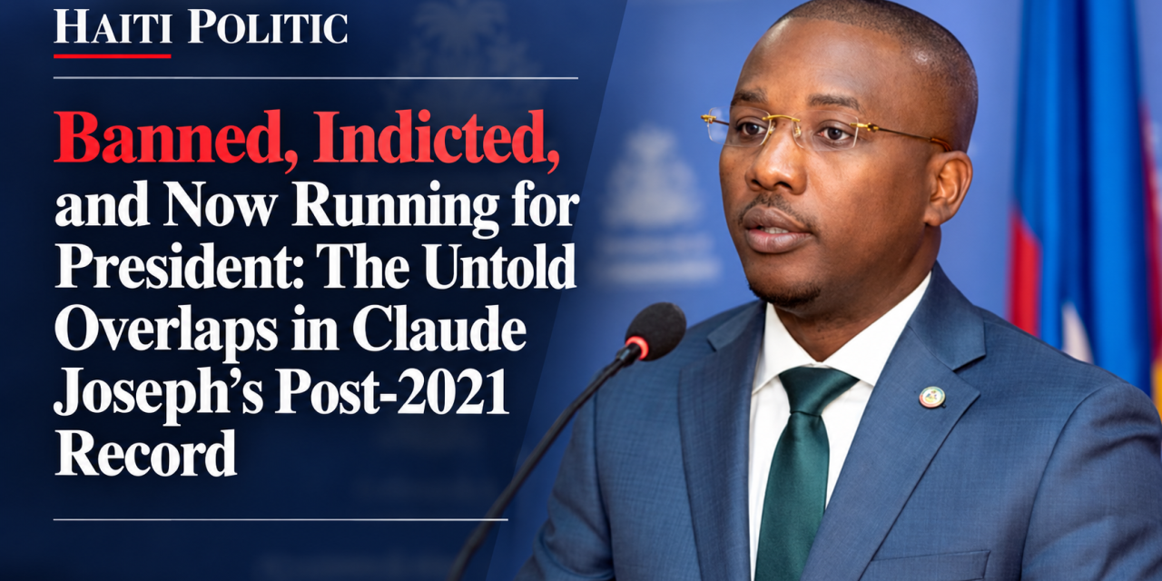 Banned, Indicted, and Now Running for President: The Untold Overlaps in Claude Joseph’s Post-2021 Record