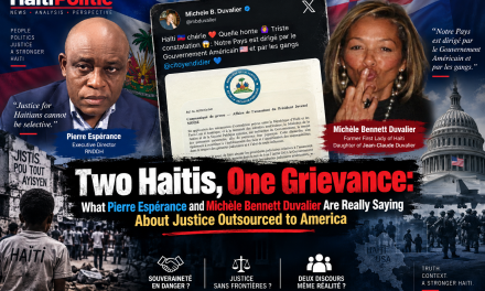 Two Haitis, One Grievance: What Pierre Espérance and Michèle Bennett Duvalier Are Really Saying About Justice Outsourced to America
