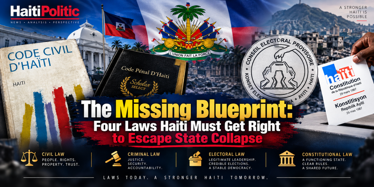 The Missing Blueprint: Four Laws Haiti Must Get Right to Escape State Collapse