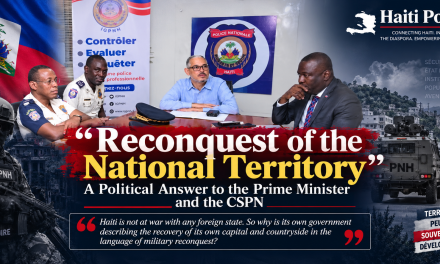 “Reconquest of the National Territory”: A Political Answer to the Prime Minister and the CSPN
