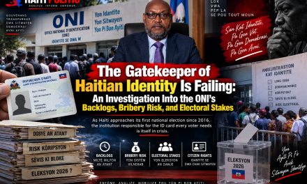 The Gatekeeper of Haitian Identity Is Failing: An Investigation Into the ONI’s Backlogs, Bribery Risk, and Electoral Stakes