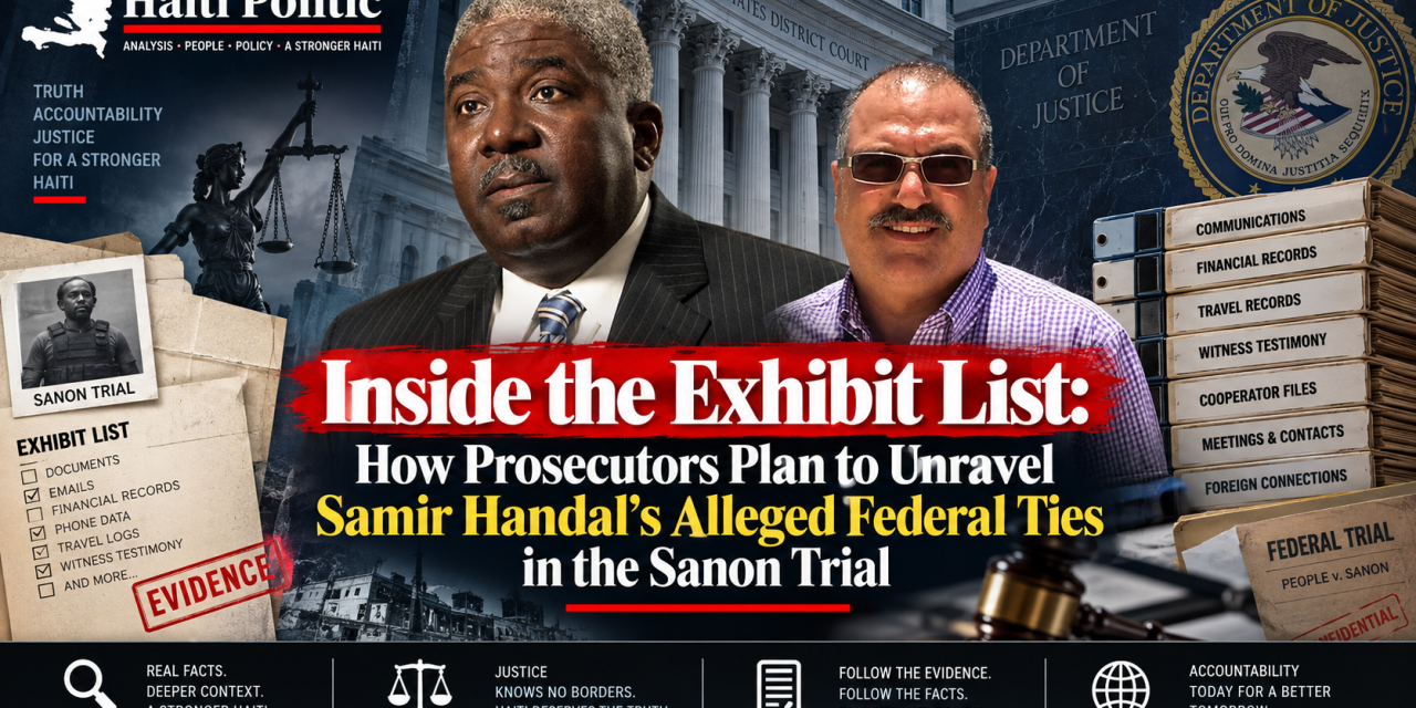 Inside the Exhibit List: How Prosecutors Plan to Unravel Samir Handal’s Alleged Federal Ties in the Sanon Trial