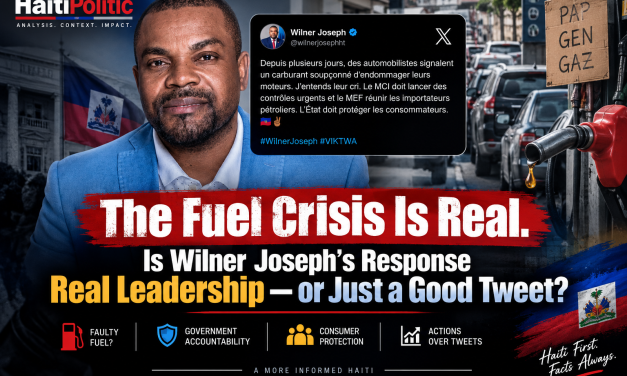 The Fuel Crisis Is Real. Is Wilner Joseph’s Response Real Leadership — or Just a Good Tweet?