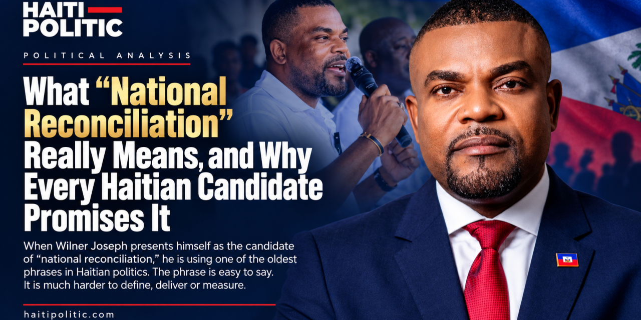 What “National Reconciliation” Really Means, and Why Every Haitian Candidate Promises It