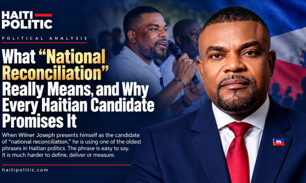 What “National Reconciliation” Really Means, and Why Every Haitian Candidate Promises It