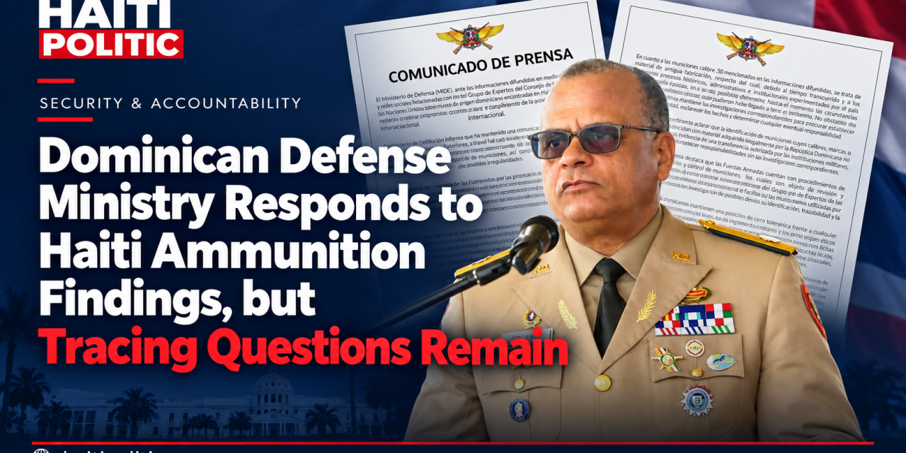 Dominican Defense Ministry Responds to Haiti Ammunition Findings, but Tracing Questions Remain