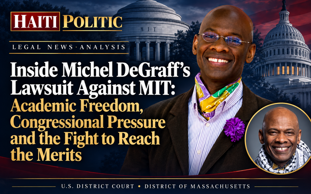 Inside Michel DeGraff’s Lawsuit Against MIT: Academic Freedom, Congressional Pressure and the Fight to Reach the Merits