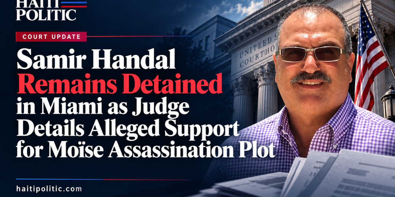 Samir Handal Remains Detained in Miami as Judge Details Alleged Support for Moïse Assassination Plot