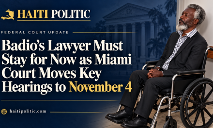 Badio’s Lawyer Must Stay for Now as Miami Court Moves Key Hearings to November 4