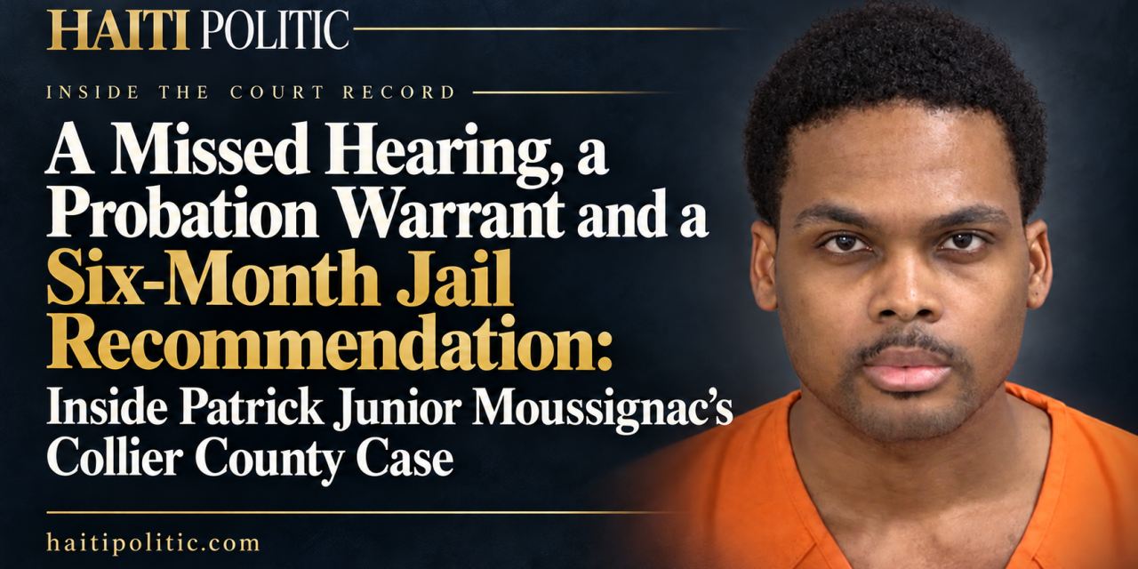 A Missed Hearing, a Probation Warrant and a Six-Month Jail Recommendation: Inside Patrick Junior Moussignac’s Collier County Case