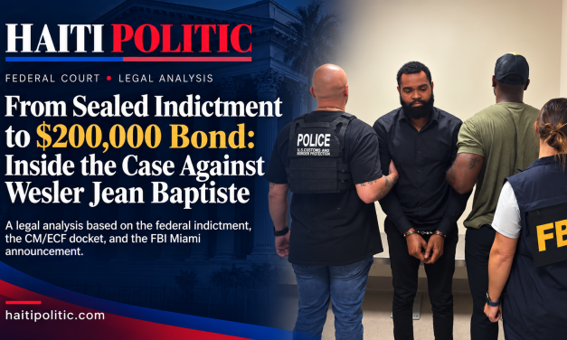 From Sealed Indictment to $200,000 Bond: Inside the Case Against Wesler Jean Baptiste